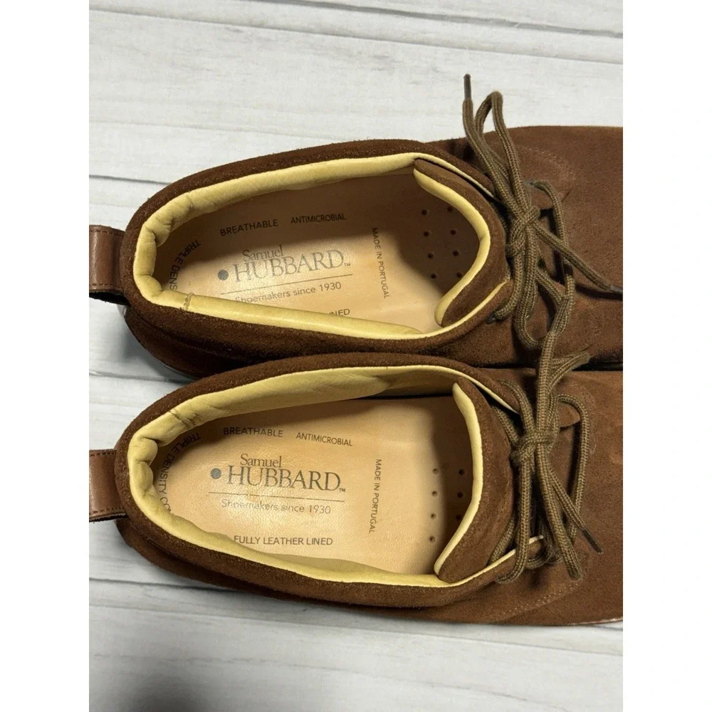 Samuel Hubbard Chukka Boots Men 13 Brown Suede Leather Vibram M2120-024